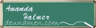 Amanda Halmer Visitenkarte